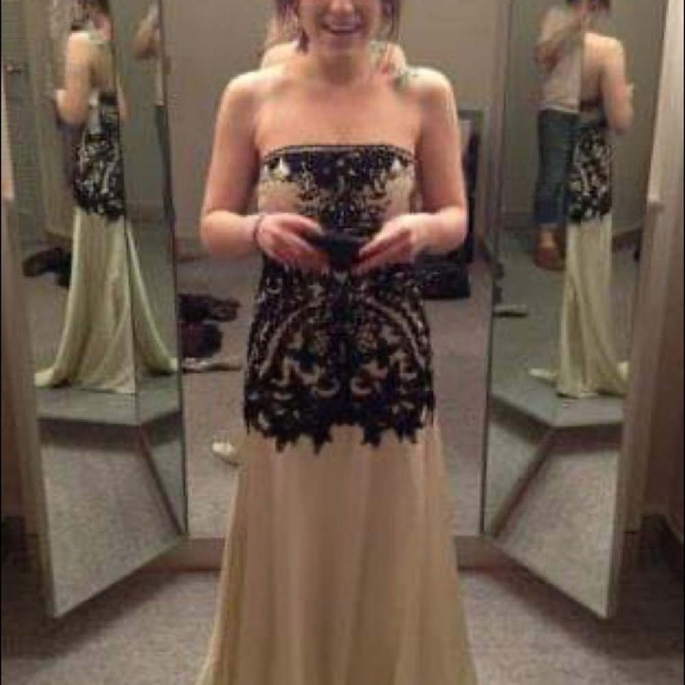 Sue Wong Nocturne Embroidered Dress